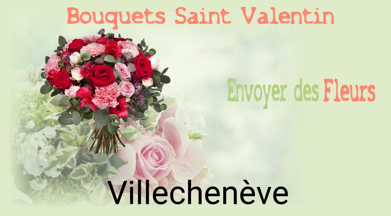 Roses de Saint-Valentin livrées à Villechenève